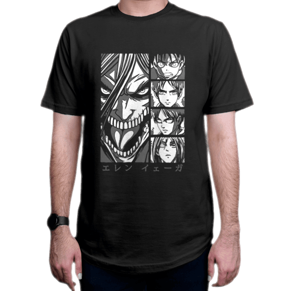 تیشرت طرح انیمه Attack on Titan حمله به تایتان