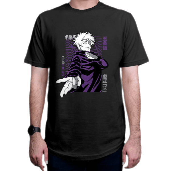 تیشرت انیمه طرح  Jujutsu-Kaisen  جوجوتسو کایسن شخصیت  Satoru Gojo ساتورو گوجو   JK1
